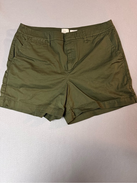a new day Pants - a new day Olive Green Cotton Chino Shorts